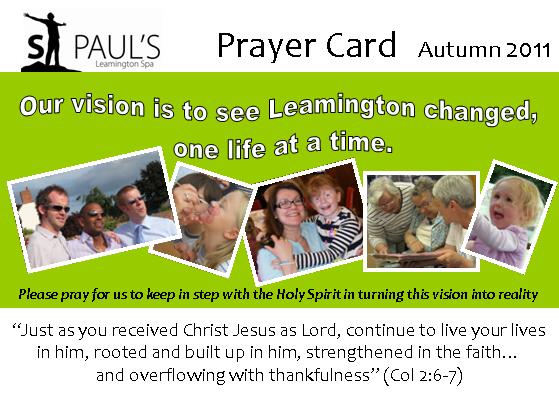 Prayer Card Front Autumn 2011