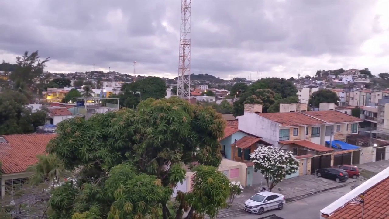 View over a town in Brazil